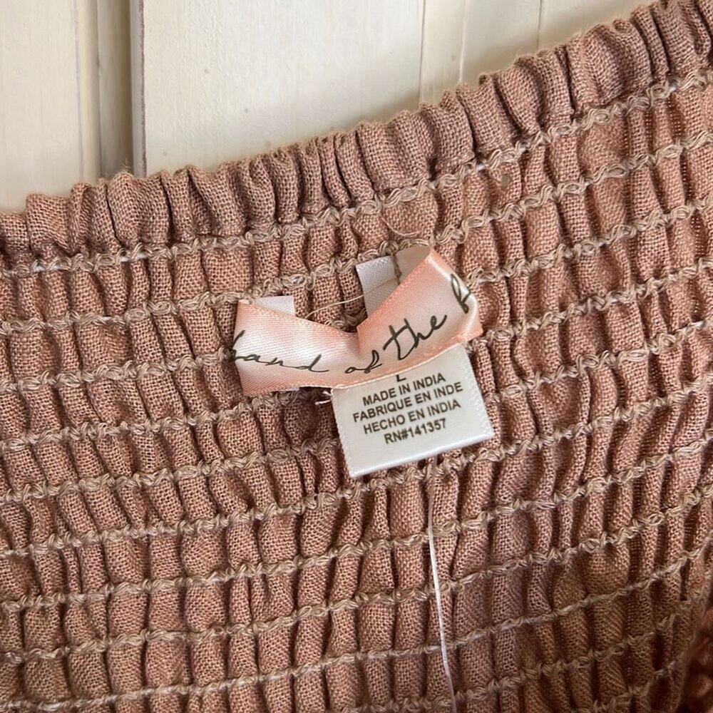 NWT Band Of The Free size large maxi
dress linen top floral bottom - Picture 3 of 4